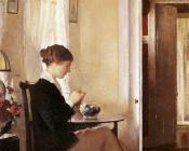 埃德蒙 查尔斯 塔贝尔 : Tarbell Edmund Josephine Knitting